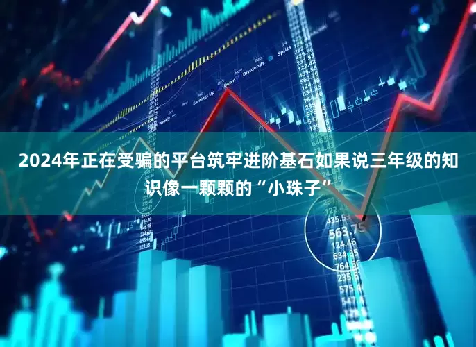 2024年正在受骗的平台筑牢进阶基石如果说三年级的知识像一颗颗的“小珠子”