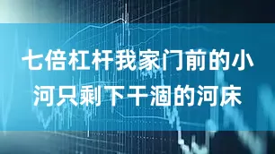 七倍杠杆我家门前的小河只剩下干涸的河床