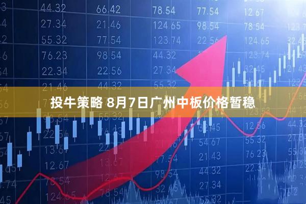 投牛策略 8月7日广州中板价格暂稳